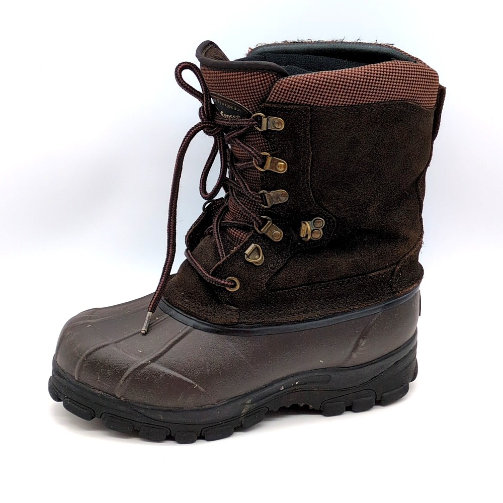 LaCrosse Boots Mens Brown 8 Suede Winter Shoes Thinsulate Removable Liner 298360